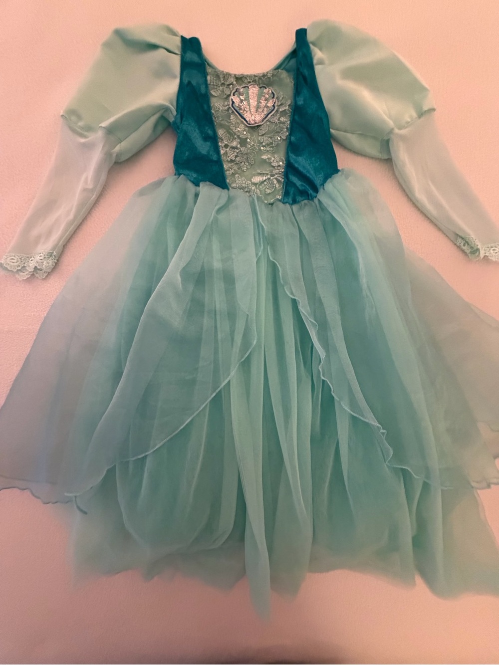 Little Mermaid Ariel Teal Dress